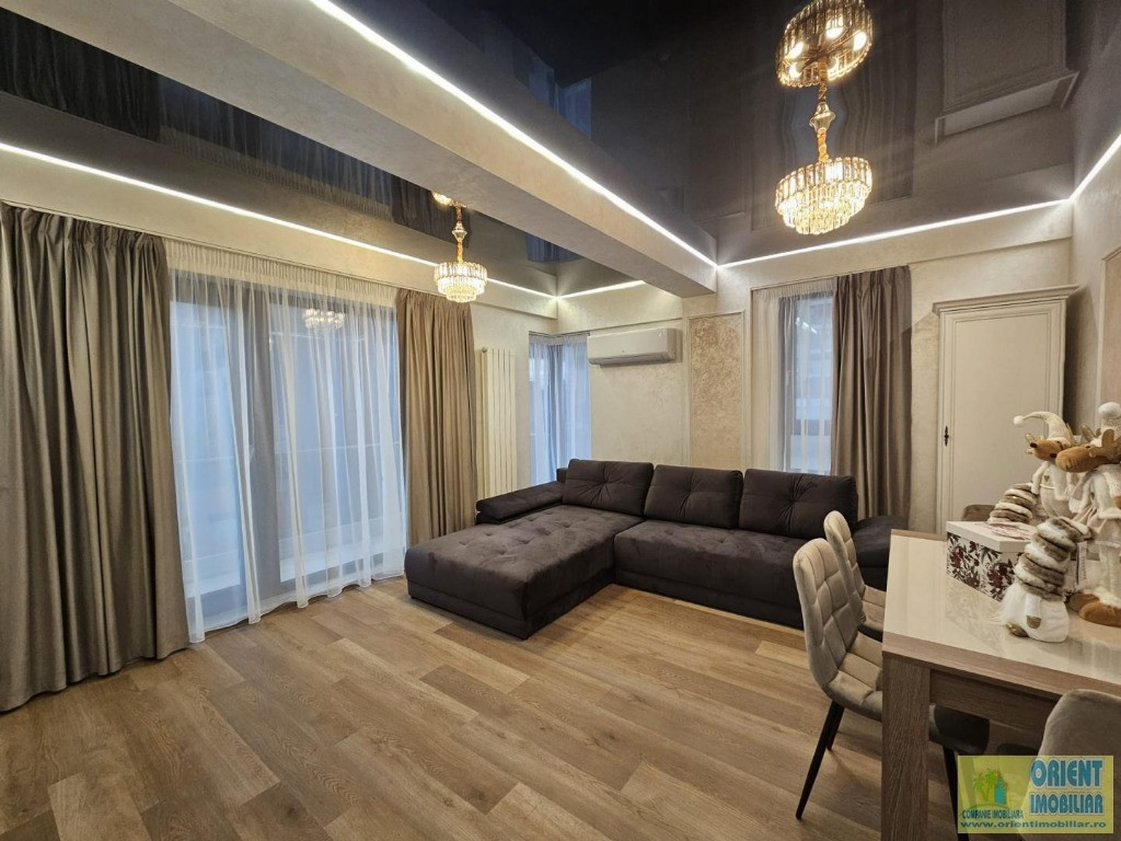 Faleza Nord, decomandat, 2 camere, etaj 1, 70mp, mobilat modern