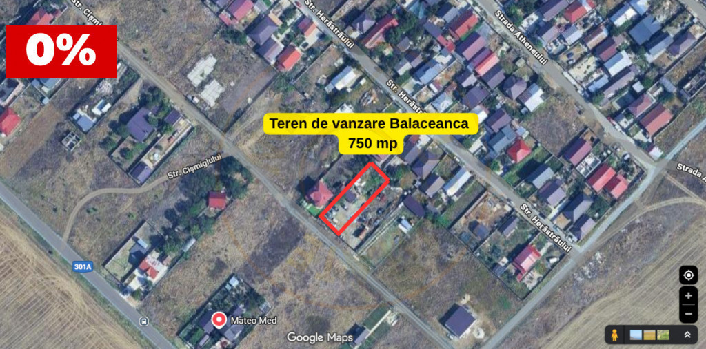 Teren pentru construcție casă cu utilități in Ciolpani-P