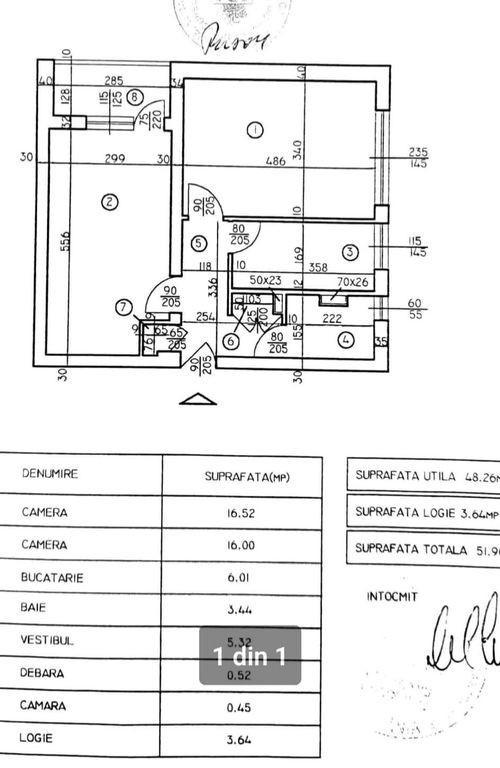 Apartament 2 camere decomandat 52mp Emil Racovita / Apara...