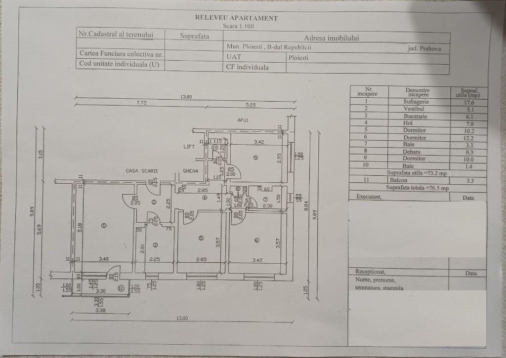 Apartament 4 camere de vânzare – Ploiești, Bld. Republicii