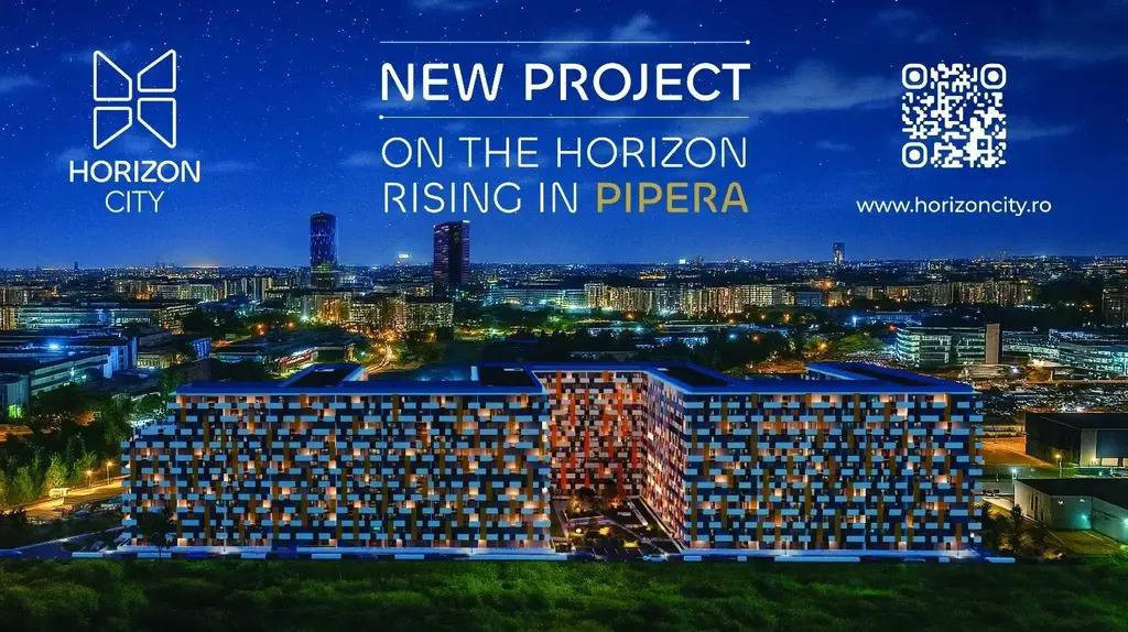 Horizon City Pipera: 2 camere + balcon 16.51 mp + 2 parc?...