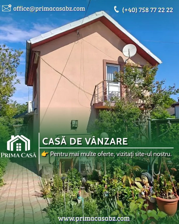 Casa de vanzare ~ Maracineni/BZ ~ teren 1000mp ~ Pret: 110.000€ neg.