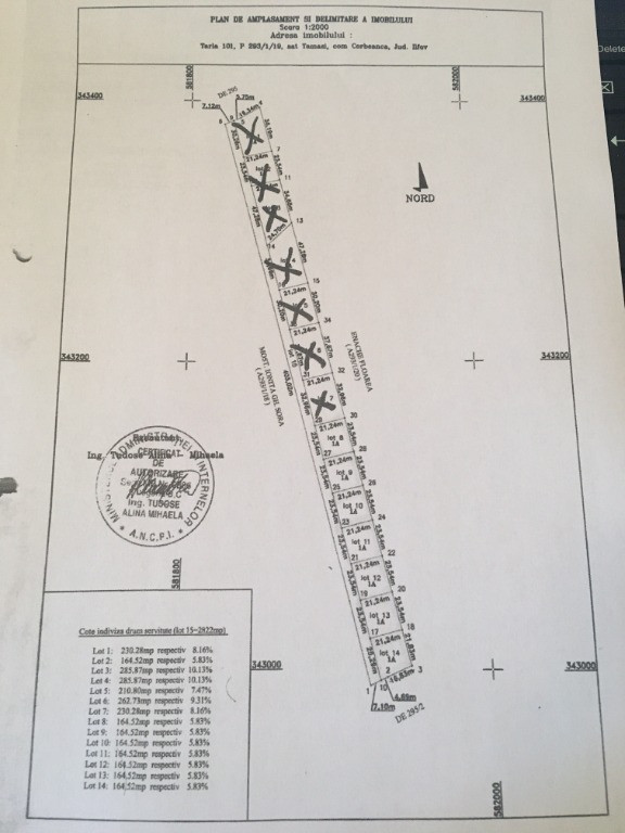 Tamasi, Corbeanca - Loturi de teren, 664mp