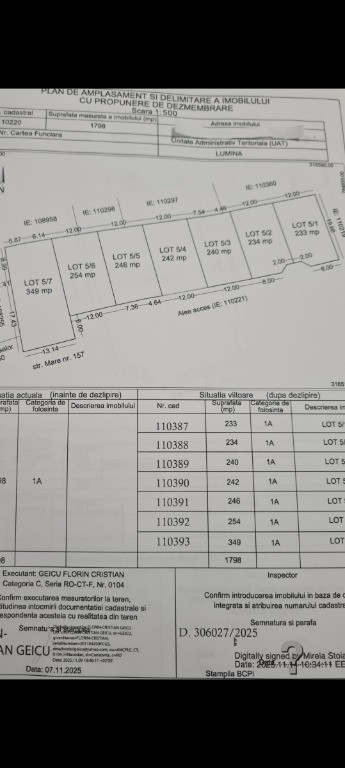 Terenuri Loc. Lumina Constanta 240mp