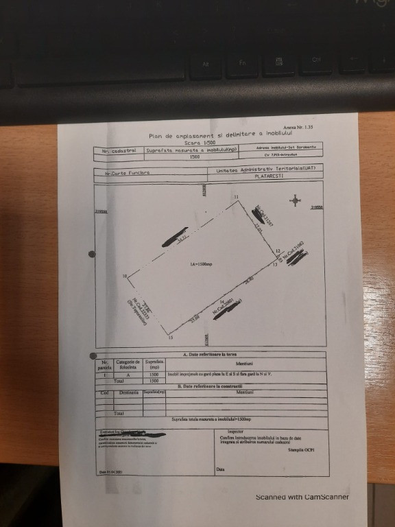 Teren intravilan Plataresti 1500 mp 20 km distanta de Bucuresti