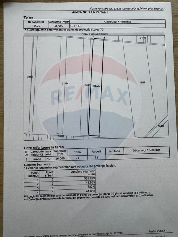 Teren extravilan Sarbatoarea Dolj aproape de Dj 552A