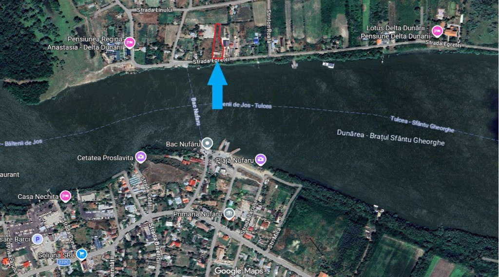 Ocazie!Ilganii de Jos,Nufaru,teren Intravilan,liber,malul Dunarii,1477