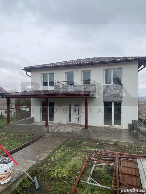 Casa moderna de 150mp, teren 400mp, semifinisata, Apahida