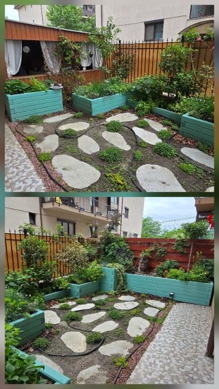 Apartament 2 camere+curte privată 50mp+loc parcare proprietate Central