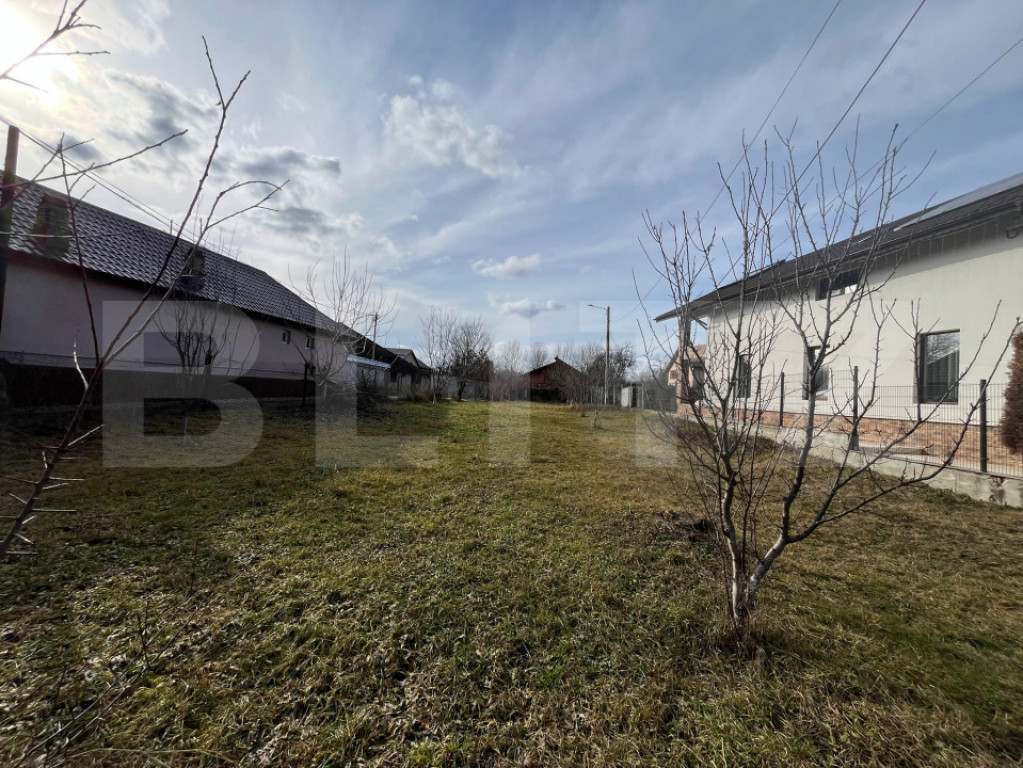 Teren intravilan Brănești – 632 mp, utilități la poart