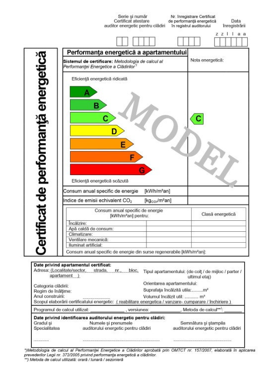 Certificat energetic