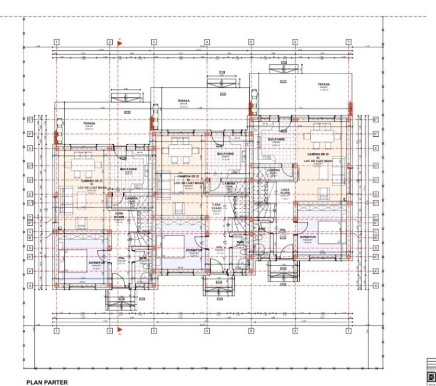 Casa tip triplex, 5 camere, 114 mp utili, Zona Plopi