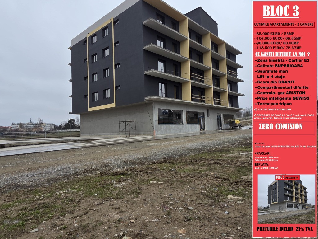 APARTAMENT IN BLOC NOU -DOBROGEA -TOWERS