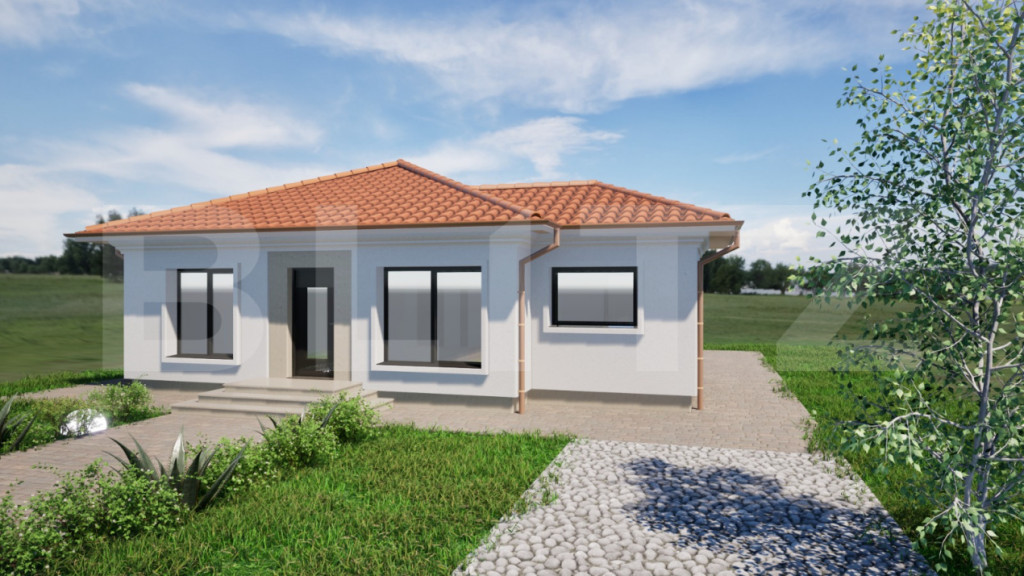 Casa individuala cu 4 camere in stil mediteranean,353 mp ter