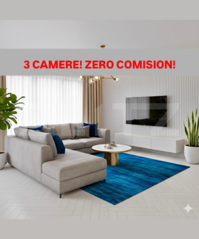 SUPER PRET!Apartament cu 3 camere + balcon, 1 loc de parcare