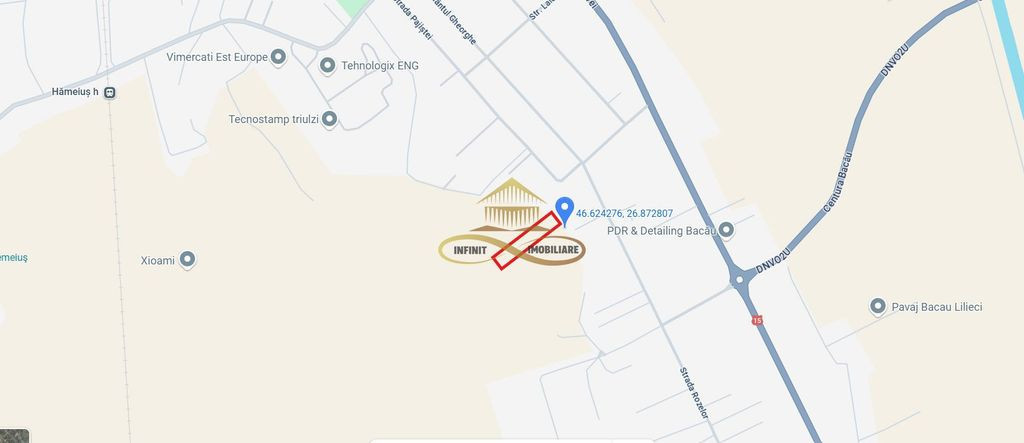 Teren intravilan de vanzare in Hemeius Bacau 1725 mp