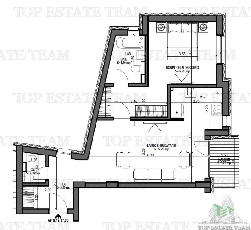 Apartament 2 camere in bloc nou, zona Mosilor