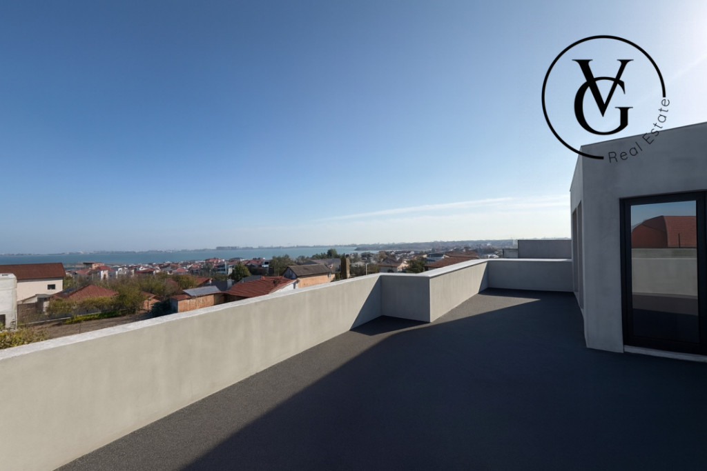 Vila modernă - finisată -terasă circulabila vedere lac ș