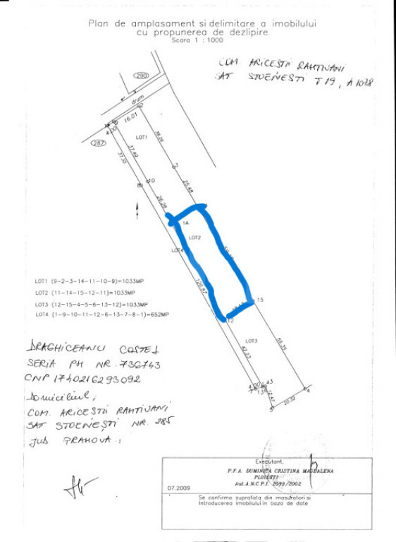 Teren intravilan Aricestii Rahtivani