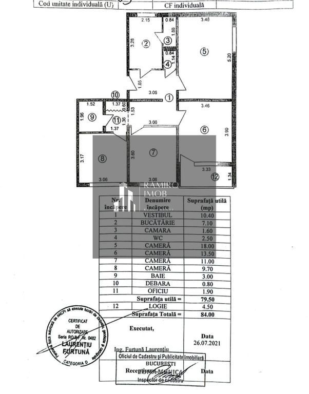 4 Camere - Brancoveanu - Etaj intermediar 1 din 4