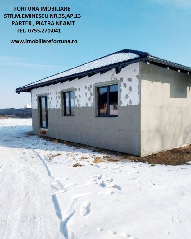 Casa in constructie si teren 615 mp+90mp cota de drum,Dumbrava Rosie