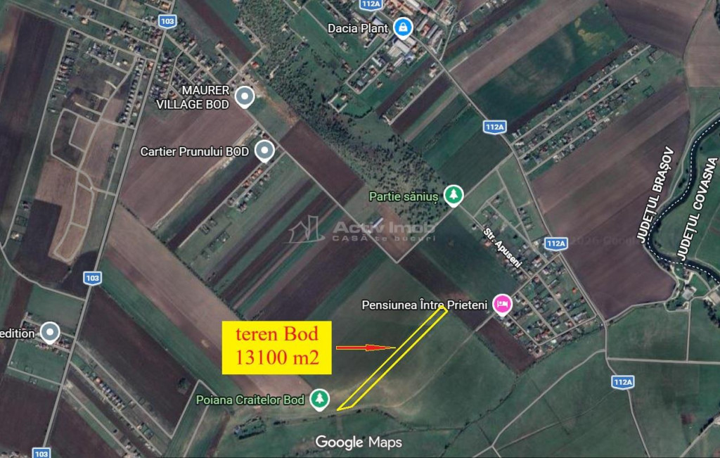 Arabil zona Poiana Craitei, pe deal, panorama spre Lempes, 3