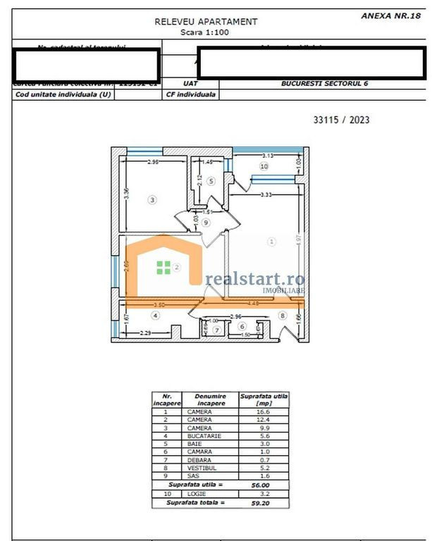 Bloc anvelopat, Romancierilor, toate instalatiile noi, 2 ...