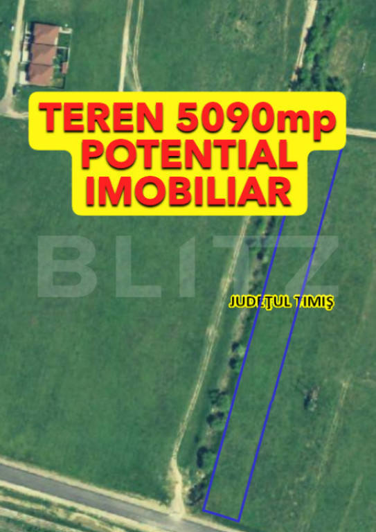 Teren extravilan, 5090 mp, zona Giroc
