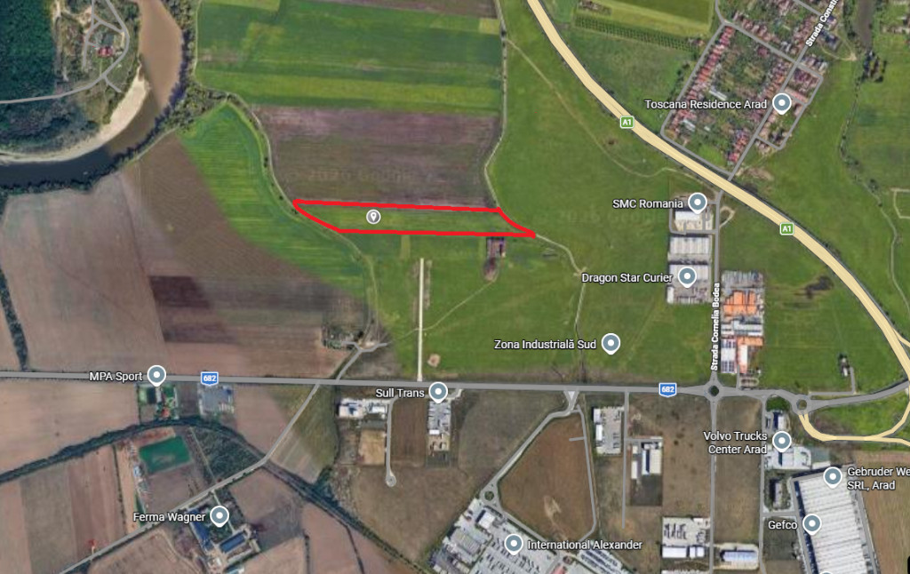 Vand teren intravilan 18300 mp Arad , iesire spre Zadareni ID:RH-44247