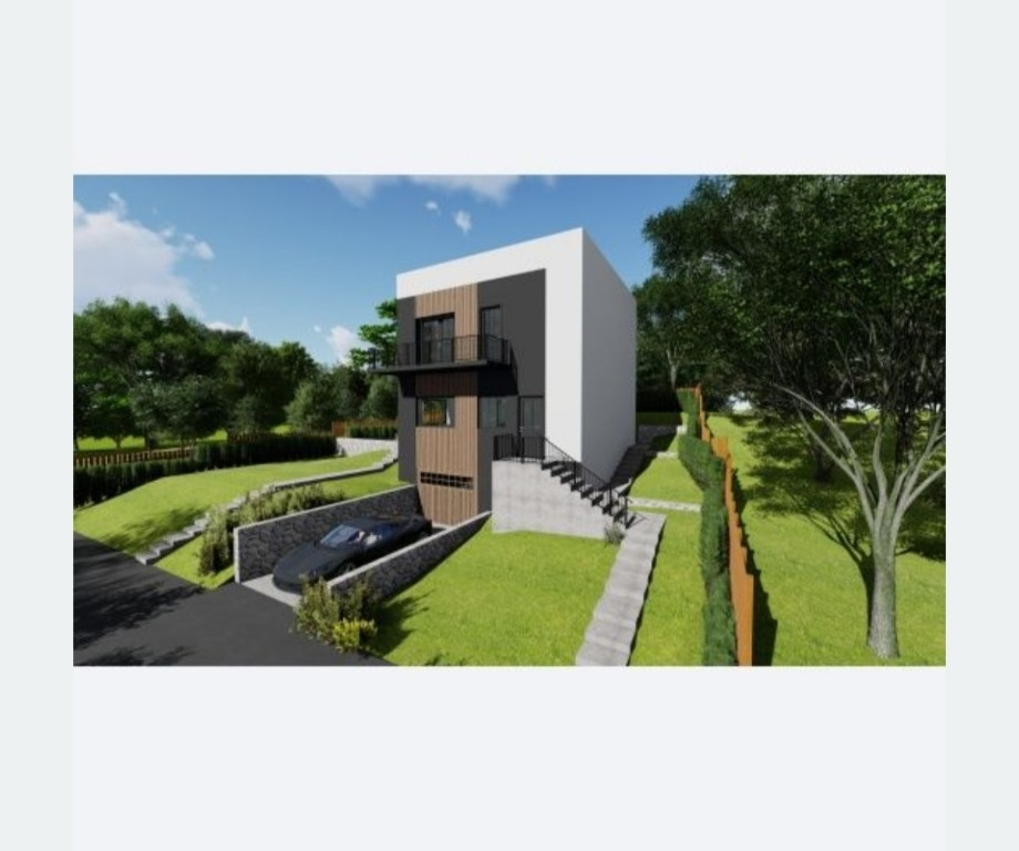 Teren 451 mp cu aut de construcție pentru vila D+P+E 210 mp.