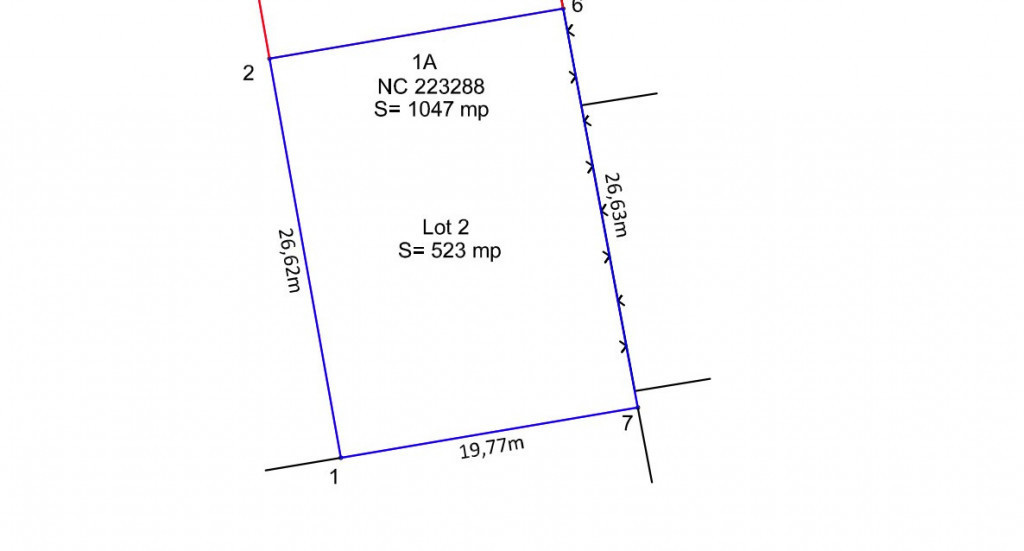 Teren intravilan 523 mp Bariera Valcii, deschidere 27 m, acc