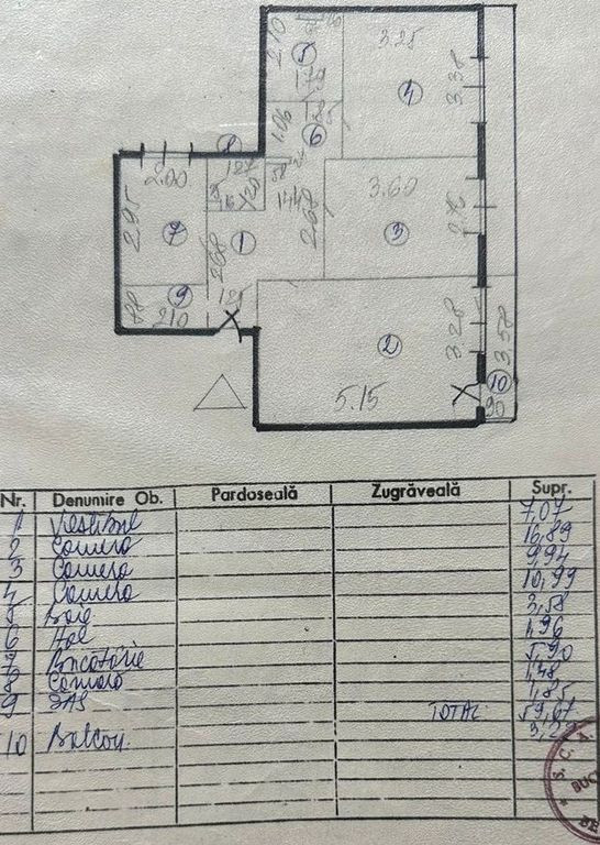 3cam.dec-1baie-disponibil imediat/Bvd Brancoveanu 130-132...