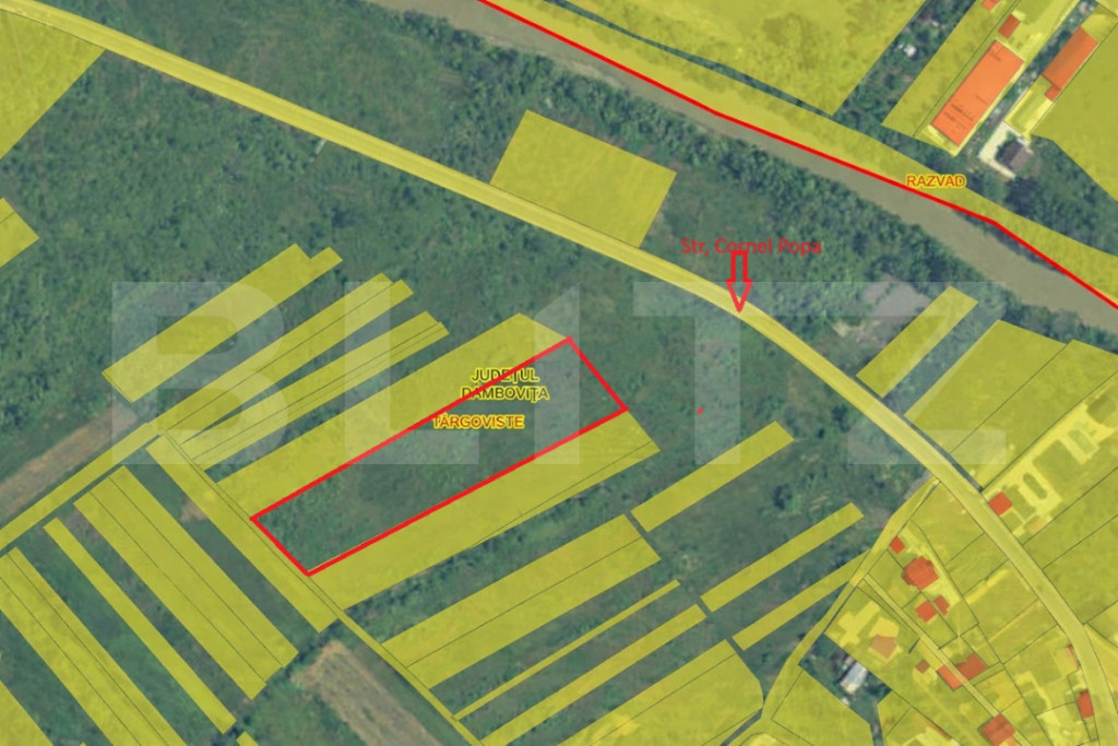 Teren intravilan. Zonă rezidențială în dezvoltare Târg