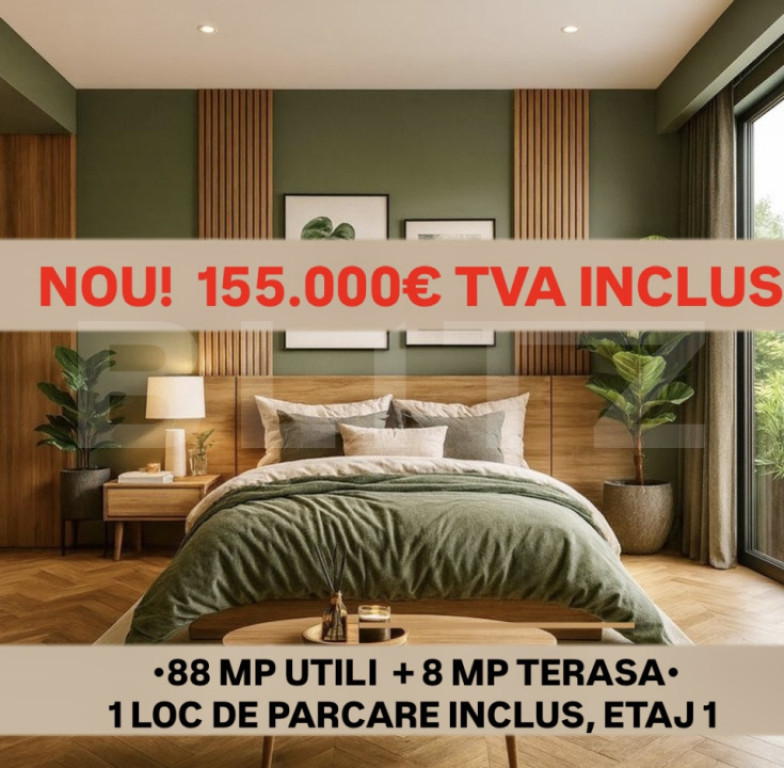 Apartament 3 camere, 88 mp, zona Plopi