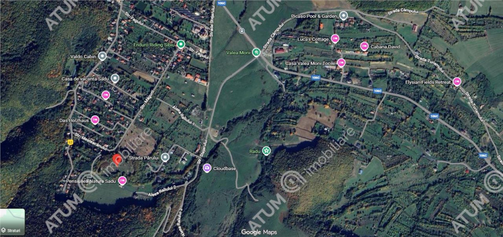 Teren intravilan 871 mp in Tocile pretabil casa de vacanta