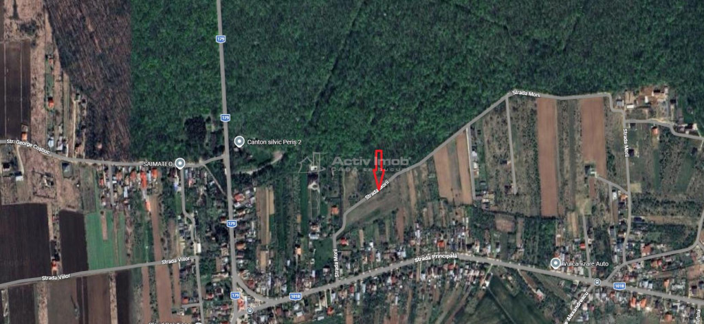 Teren Intravilan Peris, 1400 mp, langa Padure