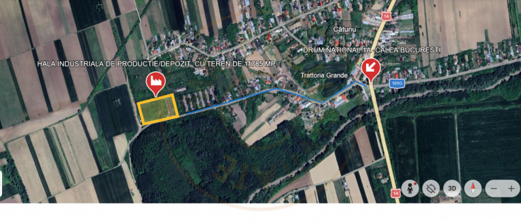 HALĂ INDUSTRIALĂ DE VÂNZARE – DB, CĂTUNU (TVA inclus)