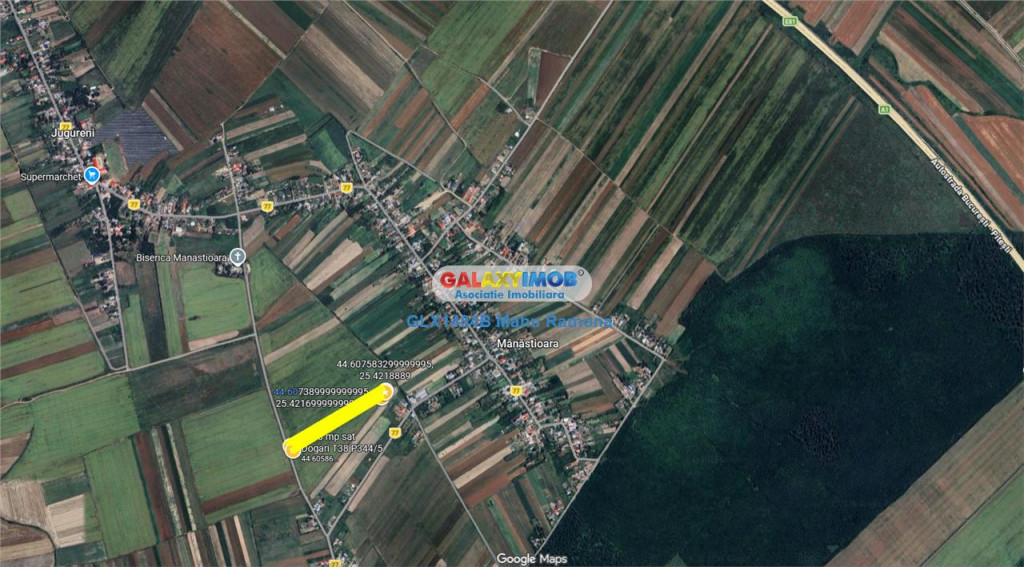 Teren agricol intravilan Uliesti, sat Dogari, apropiere Auto