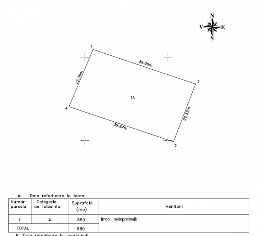 Teren intravilan - Costinești/Zona Beach Please/ Nibiru 88