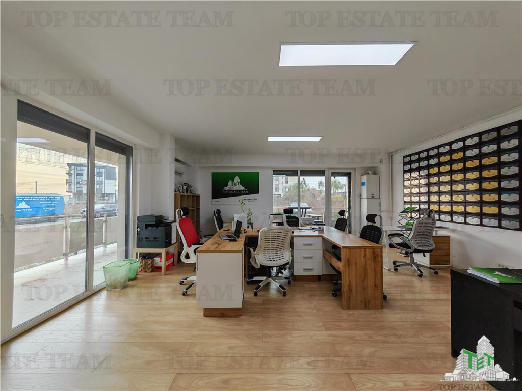 Spatiu modern de birouri la parter, 88 mp utili terasa 27