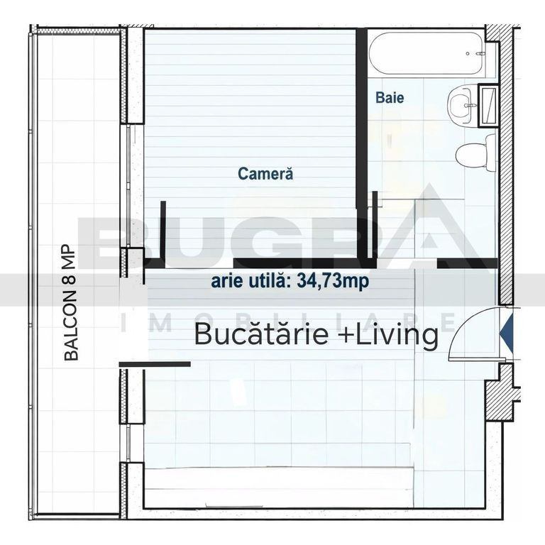 Apartament de 2 camere, modern, parcare, zona Restaurant ...