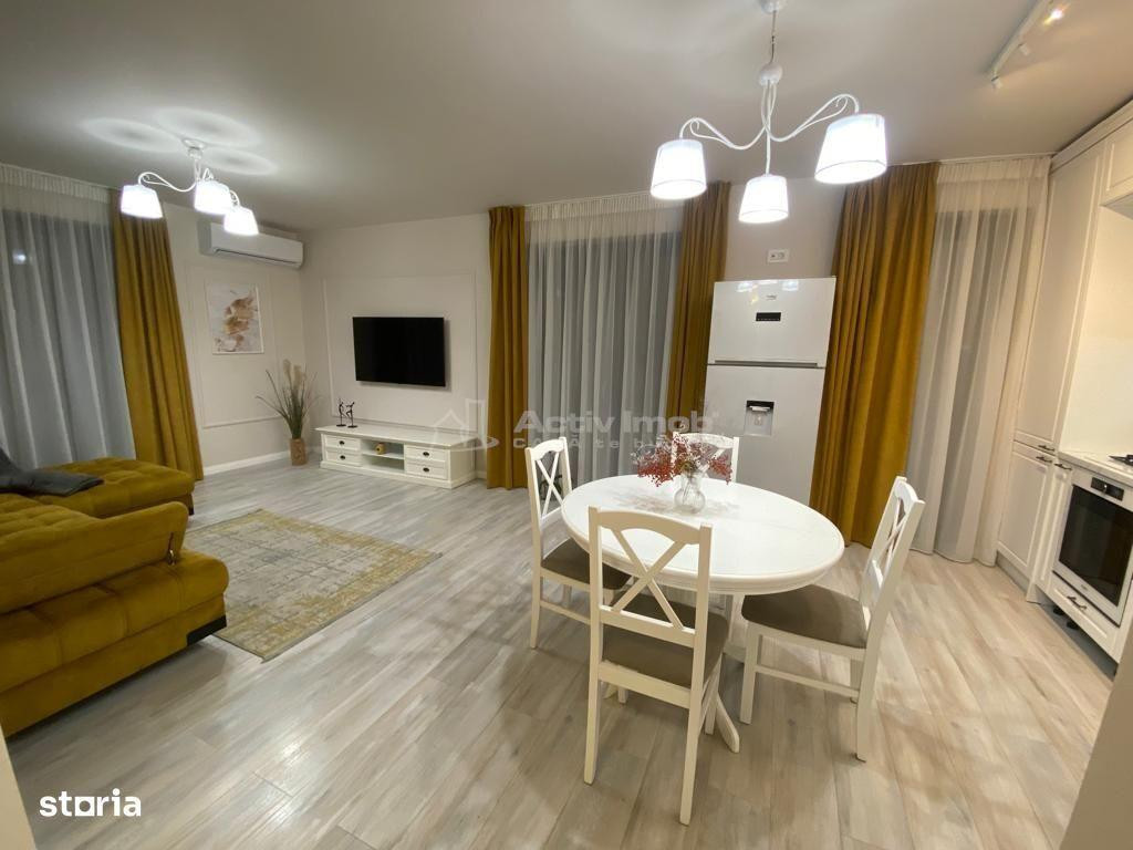 Apartament de 3 camere semidecomandat - 2 bai - mobilat si u