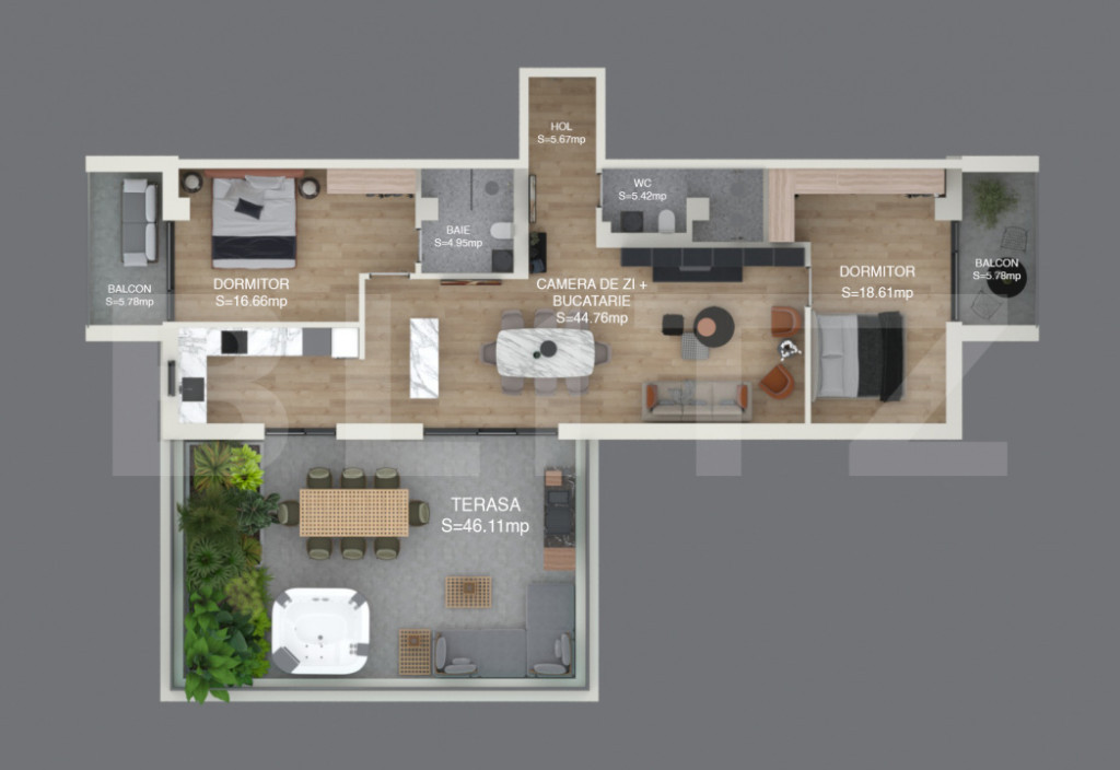 ​Penthouse Exclusivist | Terasă 46 mp | Zona de Nord