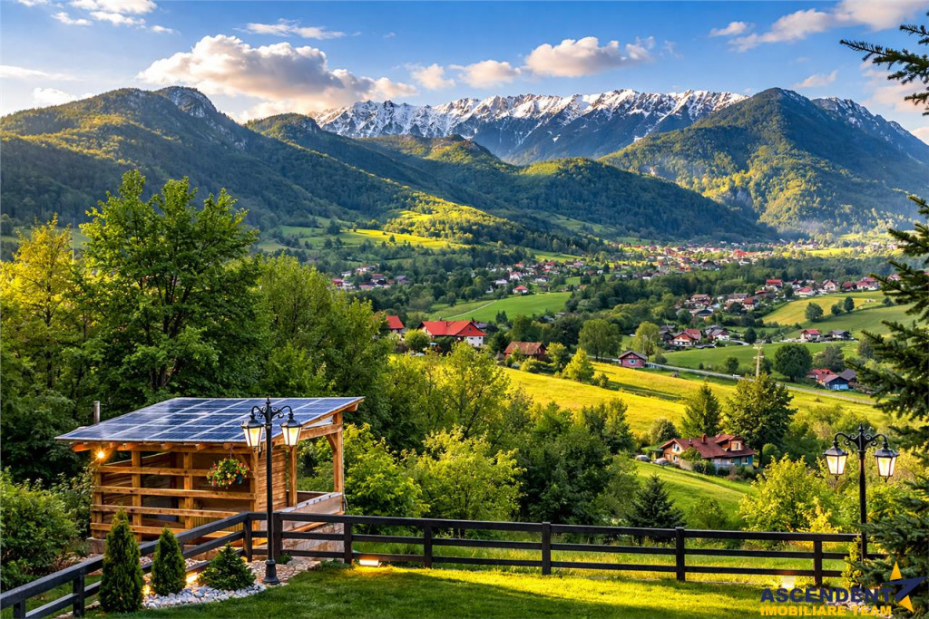 FILM! Rezidenta Pensiune montana, vedere panoramica, Bran,