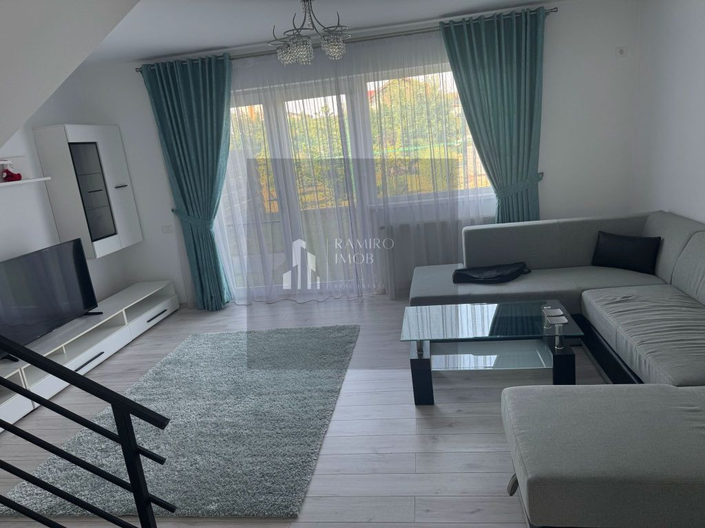 Vila individuala cuplata 4 camere S P 1 M, cu incalzire in p