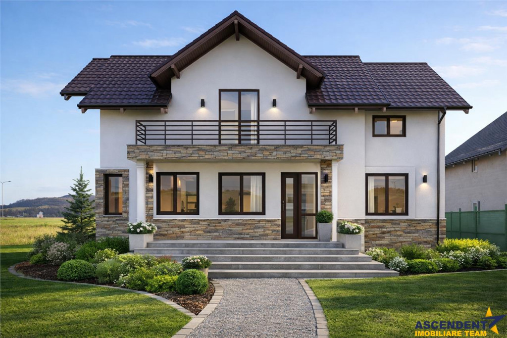 Casa eleganta pe 2 nivele, la 15 minute de Brasov, DJ 112A,