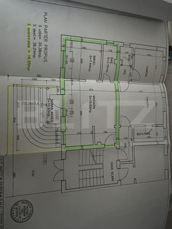 Apartament – rezidențial / comercial – acces dublu din