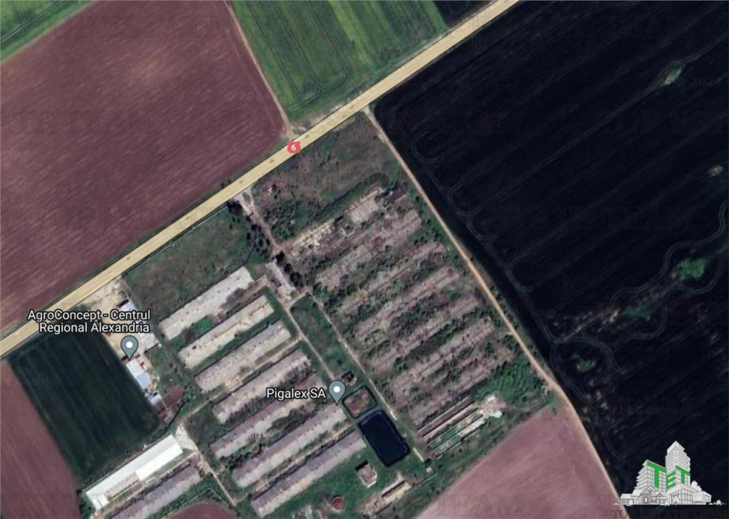 Teren intravilan constructii 4ha cu deschidere la drum europ