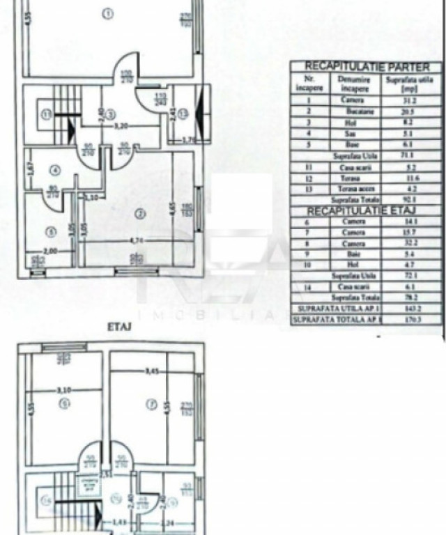 Vilă 5 camere Trapezului, centrală, an 2025, 200 mp