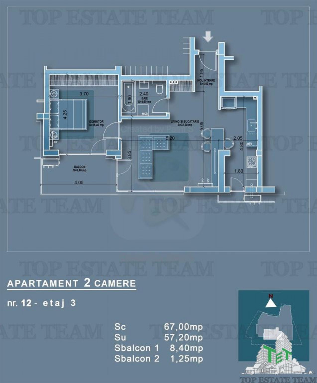 Apartament 2 camere in bloc nou, zona Mosilor